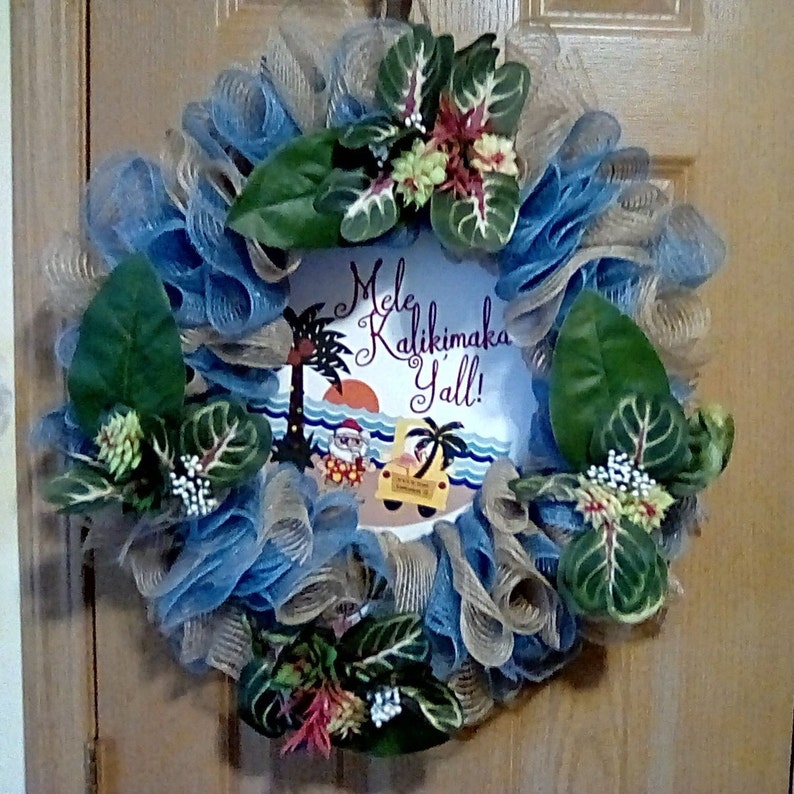 Hawaiian Christmas Wreath 