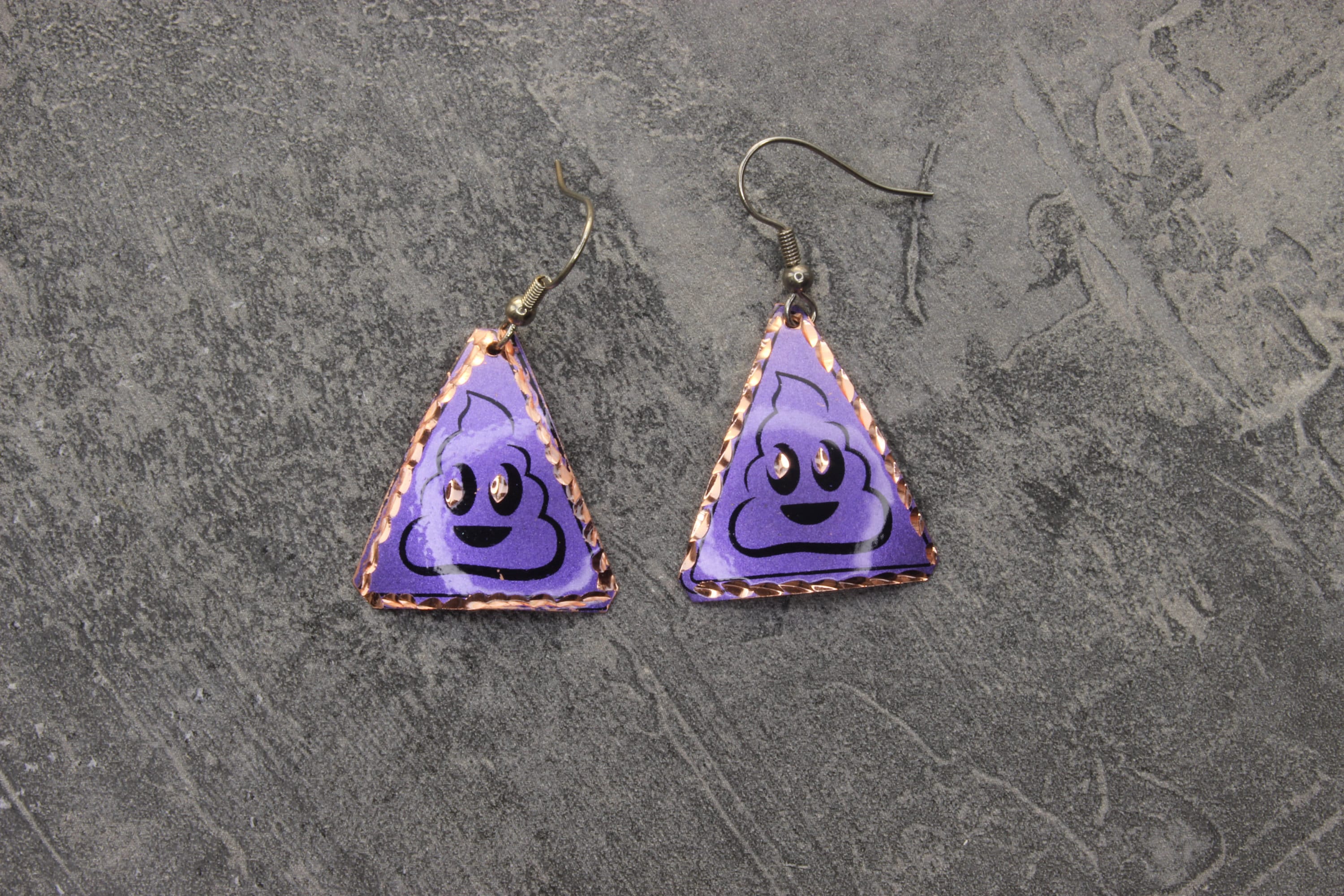 Sassy Poo Earrings Funny Dangle Earrings Handmade Emoji Etsy UK