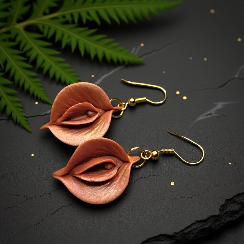 Polymer Clay Vulva Earrings – Yoni Vagina Jewelry in Colorful Styles ...