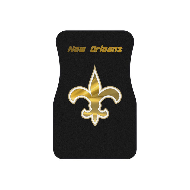 Alfombrillas para coche de los New Orleans Saints (juego de 4) en color negro imagen 3