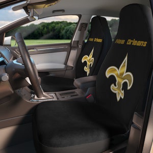 New Orleans Saints Polyester Autositzbezüge Schwarz