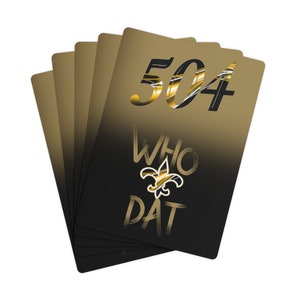 New Orleans Saints Poker Cards