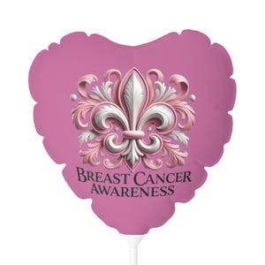 Balloon Decoration, Pink Heart-Shaped Balloon for Breast Cancer Awareness, Party Decor, Event Supplies, Gifts, Celebrations