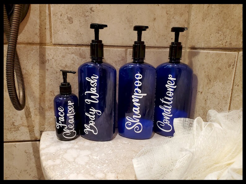 Bathroom Bottle Set Bathroom Decor Bathroom Organization Etsy