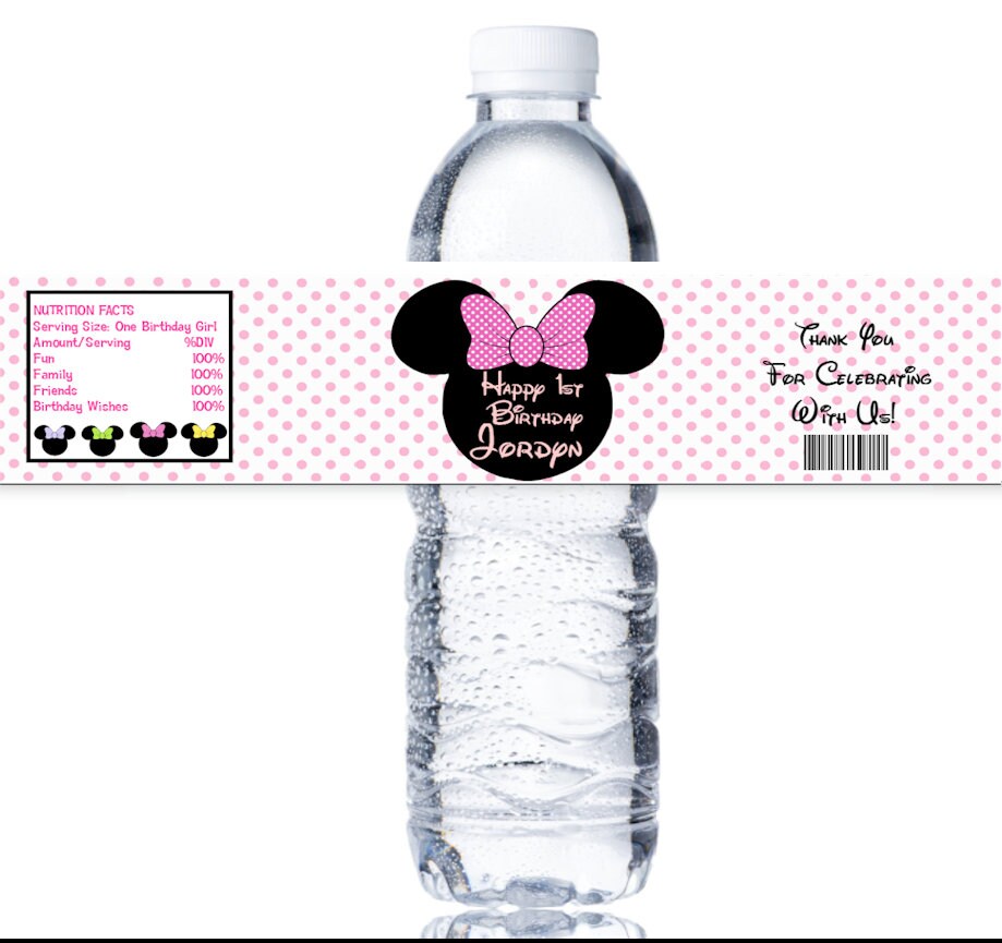 22 MINNIE Mouse Water Bottle Labels, Minnie Mouse Labels, Minnie Mouse Stickers, Bottle Labels, Bottle Stickers, Labels, Printed & Shipped Within Minnie Mouse Water Bottle Labels Template 22 MINNIE Mouse Water Bottle Labels, Minnie Mouse Labels, Minnie Mouse Stickers, Bottle Labels, Bottle Stickers, Labels, Printed & Shipped Within Minnie Mouse Water Bottle Labels Template