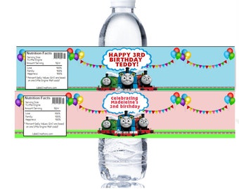 25 Thomas The Tank Engine Water Bottle Labels, Thomas The Train Stickers, Bottle Labels, Bottle Stickers, Labels, Printed & Shipped