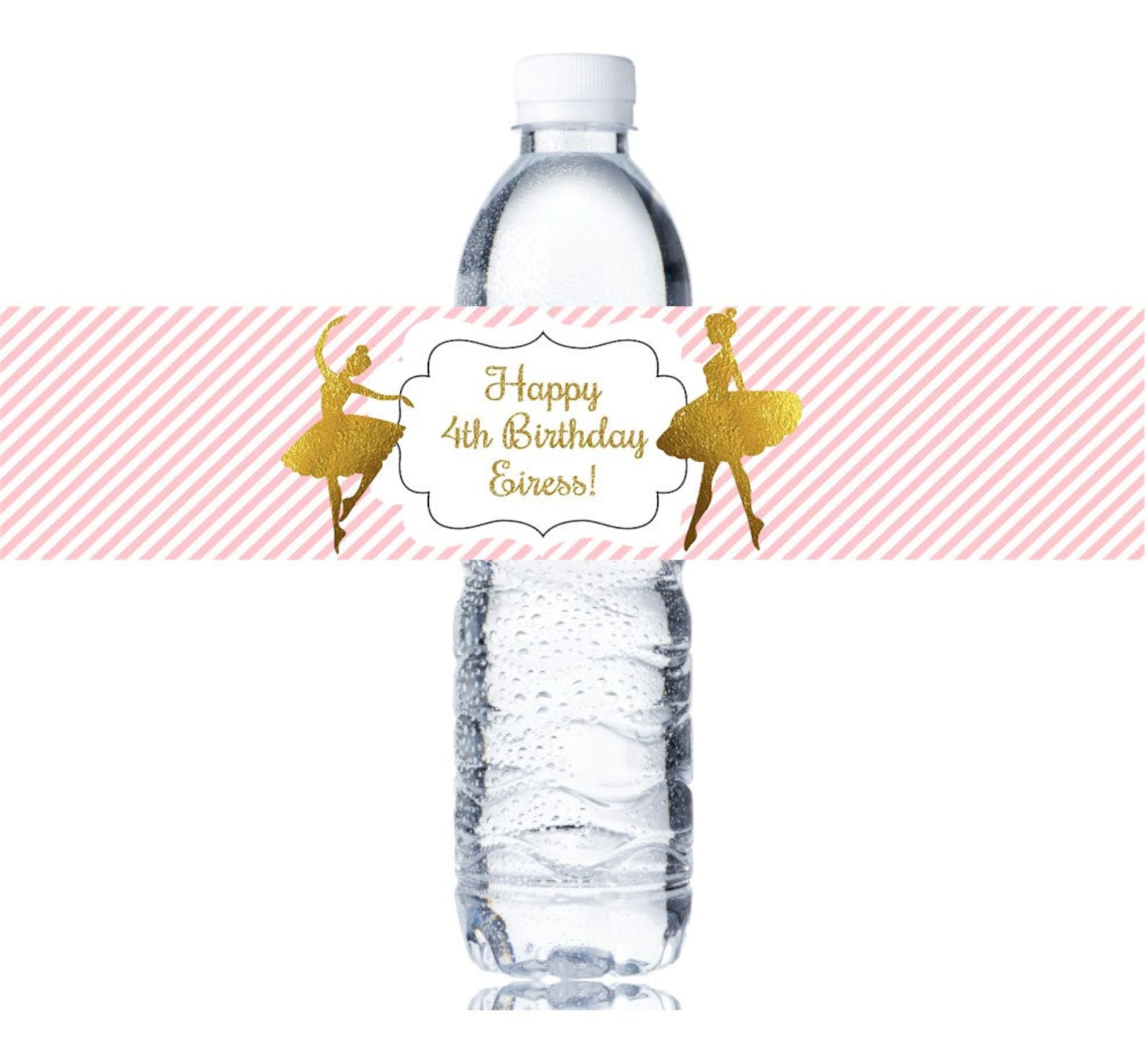 25 ballet , ballerina, dance water bottle labels