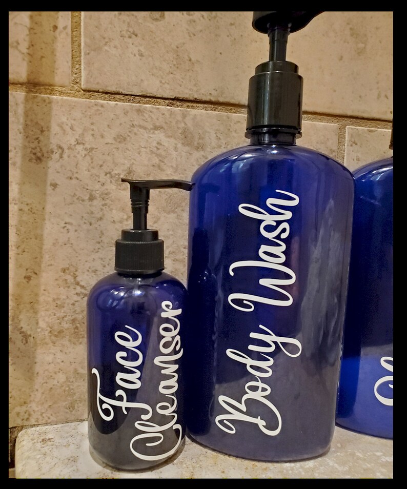 Bathroom Bottle Set Bathroom Decor Bathroom Organization Etsy