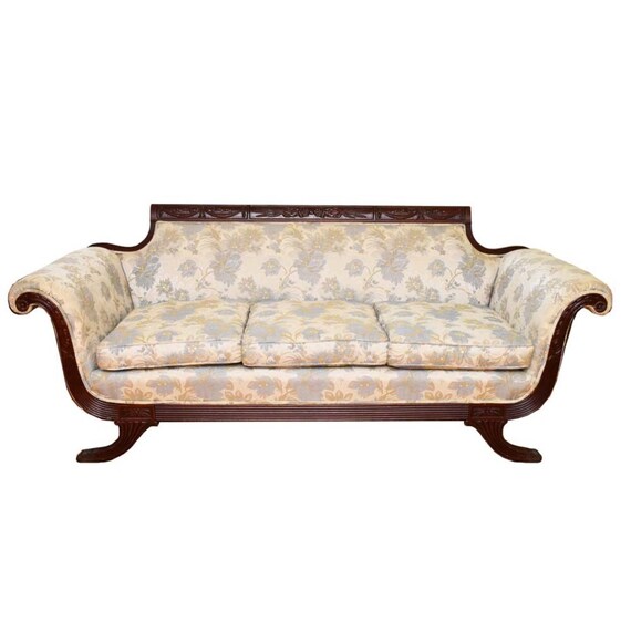Duncan Phyfe Style Sofa Etsy