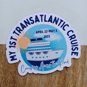 Transatlantic Cruise Door Magnet - Stateroom Cabin Decor Royal Caribbean