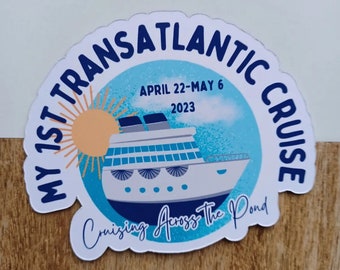 Transatlantic Cruise Door Magnet - Stateroom Cabin Decor Royal Caribbean