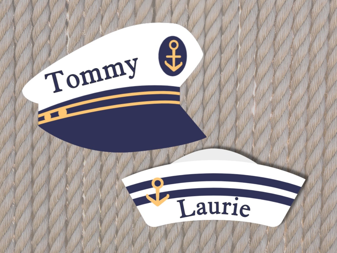 Personalized Cruise Door Magnet Nautical Captain Hat or Sailor Hat ...