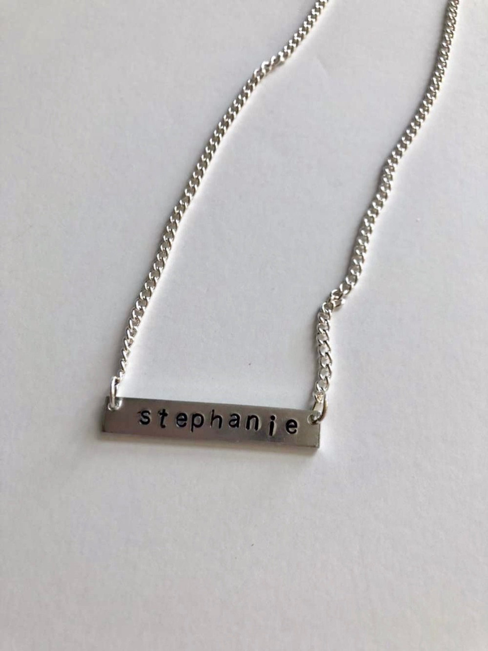 Custom Name Plate Necklace Etsy