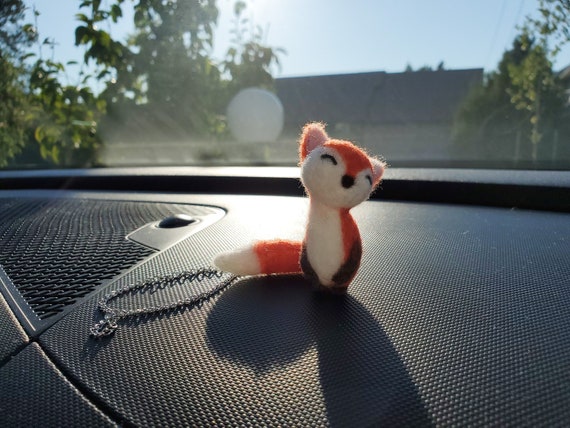 Cute Rearview Mirror Car Decor Knitted Possum Auto Charm Ornaments Handmade Key Chain Pendant Car Interior Accessories - 34 - View #2