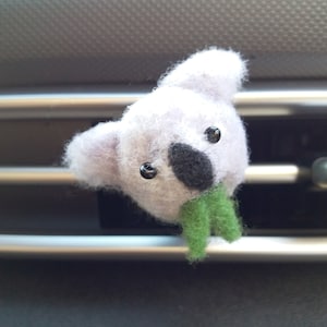 Koala Bear Car Diffuser Air Freshener AC Vent Clip / Car Accessories for Women / Fragrance Oil Auto Decor / Weird Dashboard Ornament GD231
