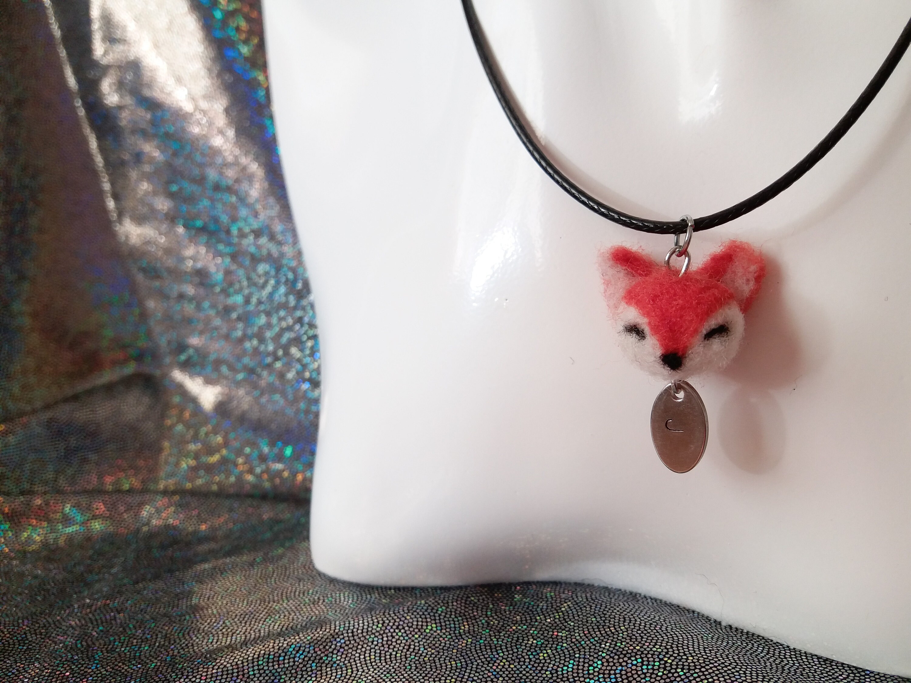 Cute Fox Necklace / Red Fox Jewelry / Burnt Orange / Fox | Etsy
