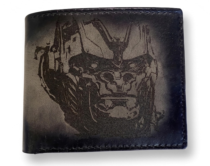 Optimus Primal Leather Wallet: Custom Engraved Transformers Gift - set 170926