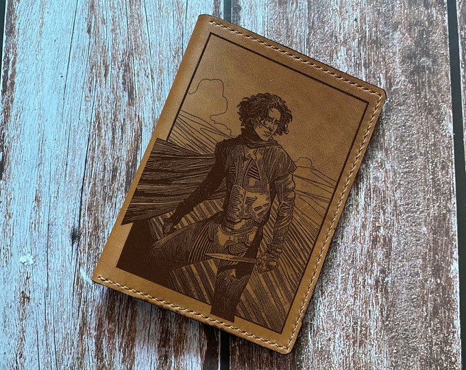 Dune Paul Atreides Leather Wallet: Handmade Arrakis Travel Gift