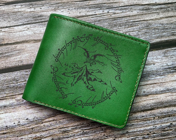 The Lonely Mountain Dragon Leather Wallet: Lord of the Rings Gift