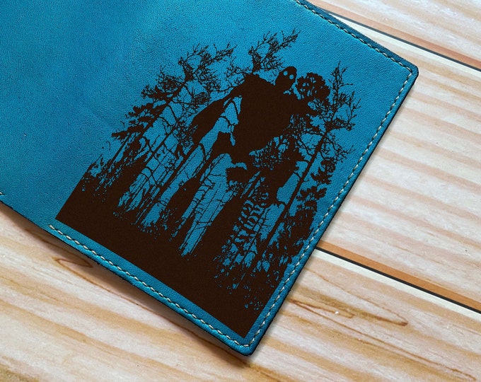 Handmade Leather Passport Wallet: The Iron Giant, Custom Travel Wallet