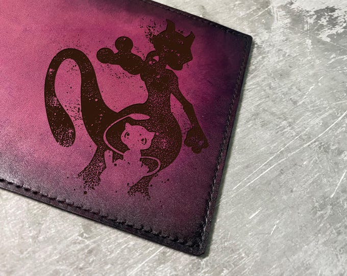 Handmade Leather Passport Wallet: Custom Engraved Travel Case