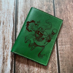 Final Fantasy IX Leder Brieftasche, Vivi Black Mage Brieftasche aus echtem Leder, Final Fantasy IX Leder Jahrestagsgeschenk, coole Brieftasche für Ihn