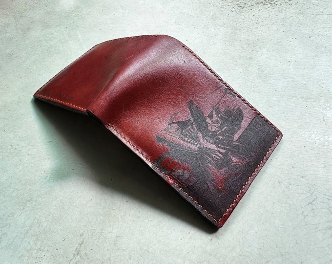 Mandalorian Captain Rex Leather Wallet, Customized Star Wars Gift