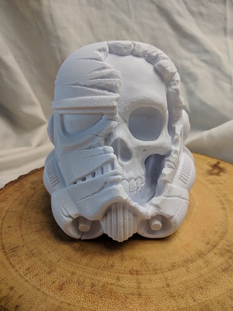stormtrooper helmet with skull