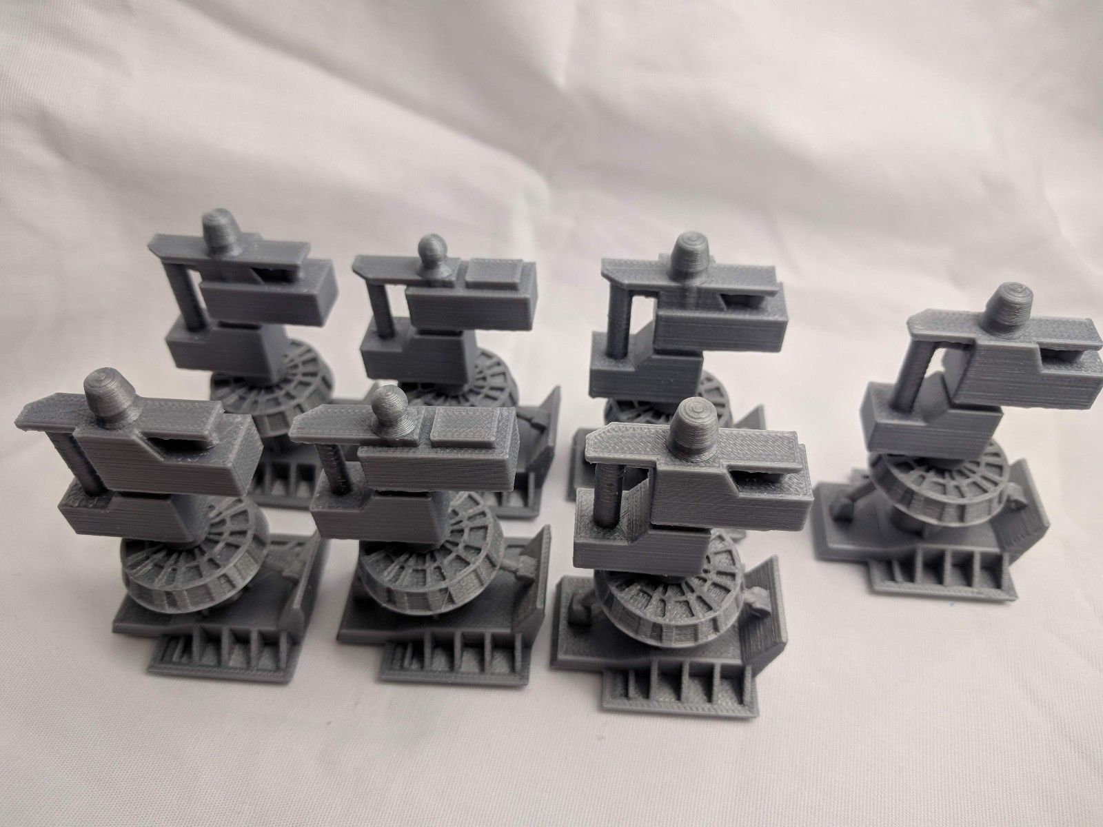 Star Wars Legacy Millennium Falcon Landing Gear (Set Of 7) - 3D Printed Parts For 3 3/4" Scale Figures