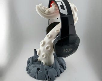 Kraken Tentacle Headphone Stand – Octopus Gaming Headset Holder, Sea Monster Desk Decor for PC & Console Gamers