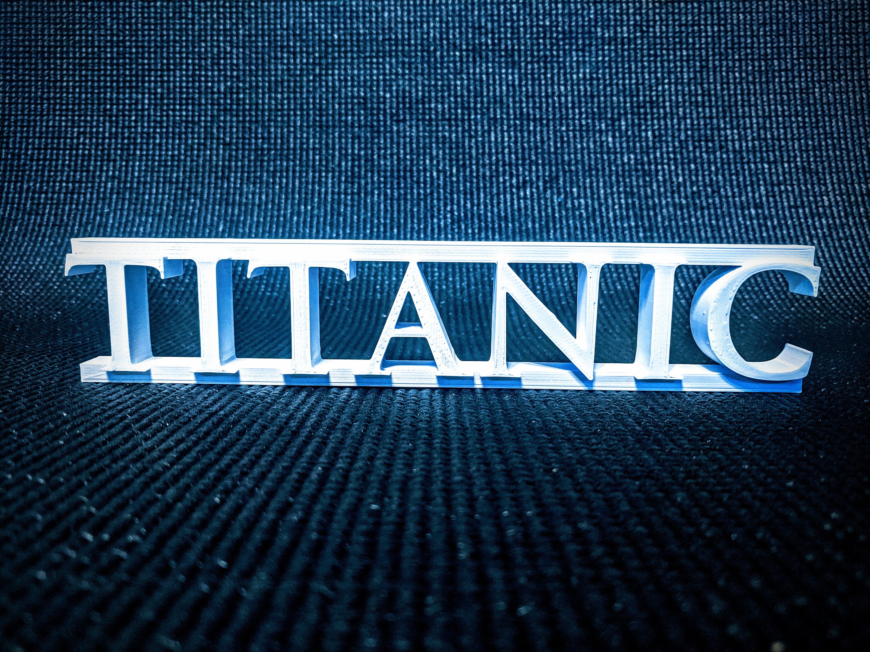Titanic Movie Logo Shelf Wall Art Display Desk Art Cult Film Etsy
