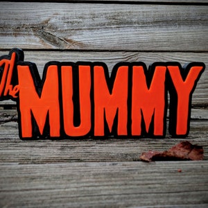 The Mummy Vintage 1931 Movie Logo Film Collection Shelf Art Sign Display - Diorama