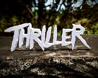Thriller Movie Genre Shelf Display – Cult Horror Typography