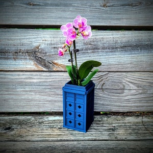 Orchid Pot - English Phone Booth Orchid Pot with Diamond Holes - Pot Liner for Orchids - Air Pot Orchid Planter 3" to 7"