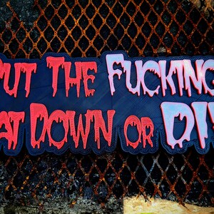 Put The F*cking Sitz Down Or Die - Badezimmer Anleitung Informationen Beschilderung