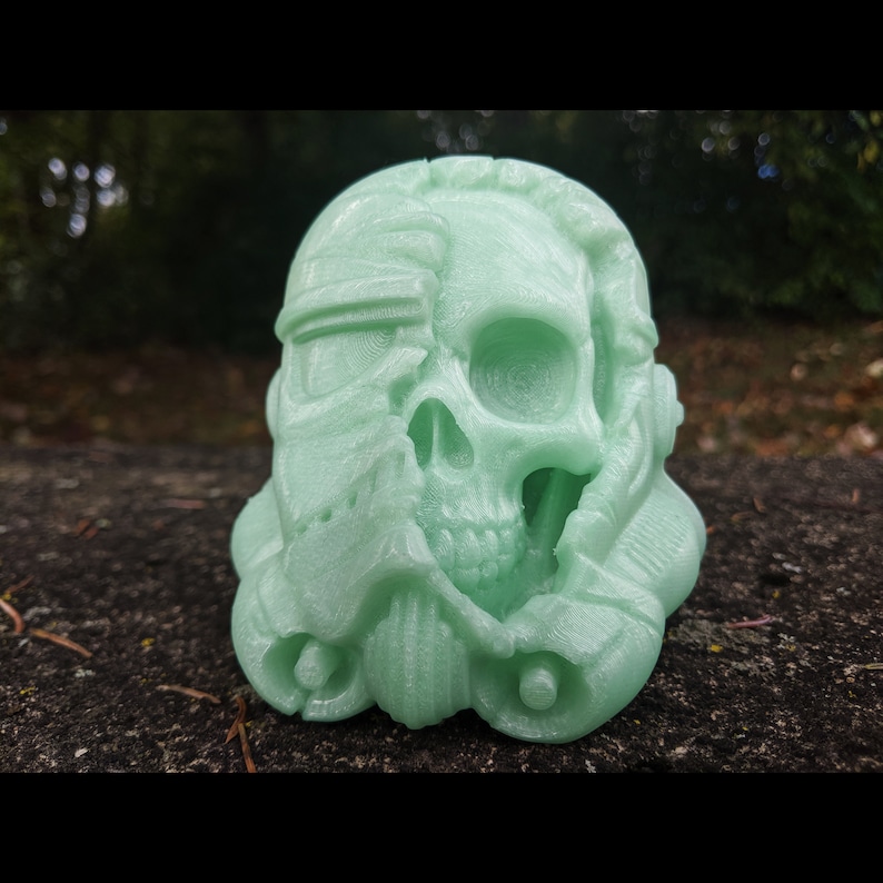 stormtrooper helmet with skull