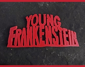 Young Frankenstein Movie Logo Shelf Display, Glow in the Dark