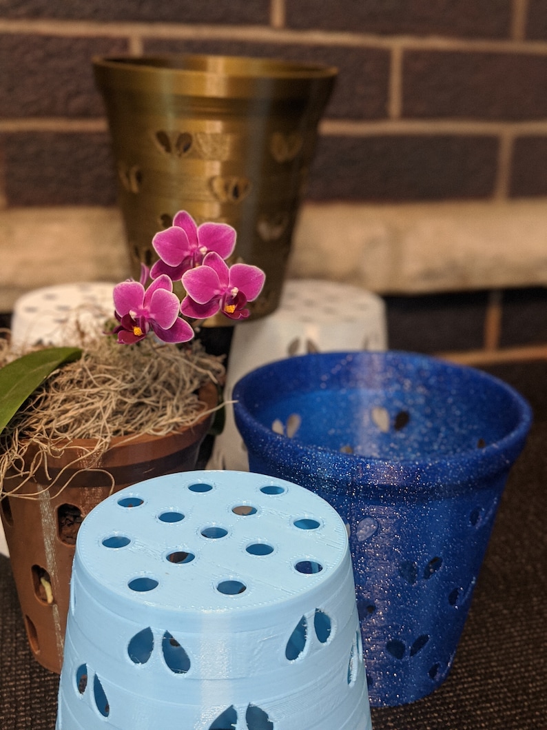 Orchid Pot With Heart Holes Pot Liner for Orchids Air Pot Etsy UK