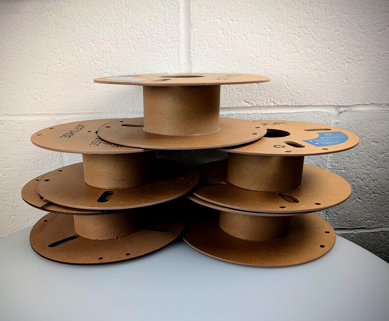 5pcs Cardboard Spools - Cord, Lace, Rope, Yarn Storage (8x3