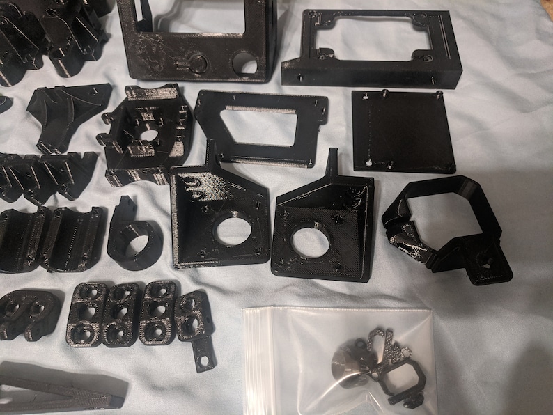 HyperCube 300 DIY 3D Printer Printed Parts Kit Zyltech Hardware Kit Compatible PETG Printed to Spec Red Blue Clear USA