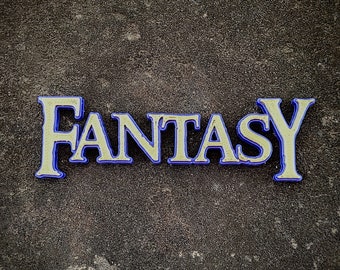 Fantasy Book Movie Film TV Genre Sign for Movie Shelf - Movie Room Sign - Fantasy Video Shelf Sign Genre Sign