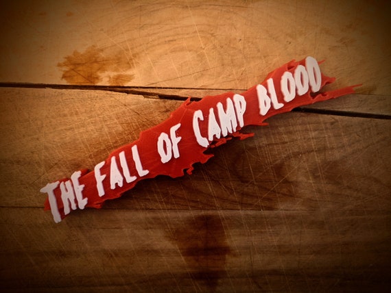 Fall Of Camp Blood Blood Splash Shelf Art Movie Display Etsy
