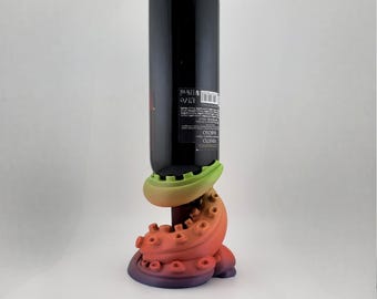 Tentakel Weinflaschen Halter - Kraken Octopus Bar Dekor für 750ml Wein, Nautisches Goth Geschenk