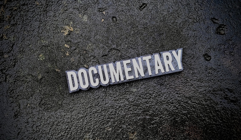 Documentary video shelf sign