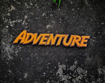 Adventure Book Movie Film TV Genre Sign for Movie Shelf - Movie Room Sign - Adventure Video Shelf Sign Genre Sign