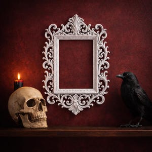 Sierlijke barokke muurlijst – gotische vintage fotolijst voor minikunst, foto's en altaren