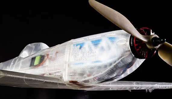 Spitfire MK XVI 38 3D Printed RC Plane 3dlabprint Radio Controlled