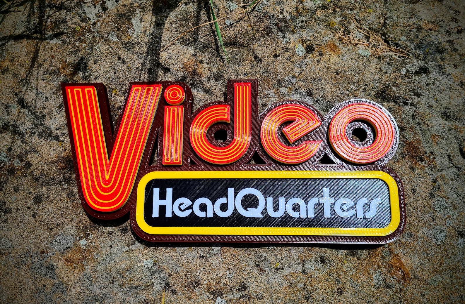 Video Headquarters Sign - Vintage Inspired Movie Room Decor, Retro Home ...