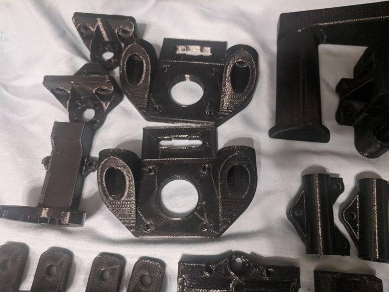 HyperCube 300 DIY 3D Printer Printed Parts Kit Zyltech Hardware Kit Compatible PETG Printed to Spec Red Blue Clear USA