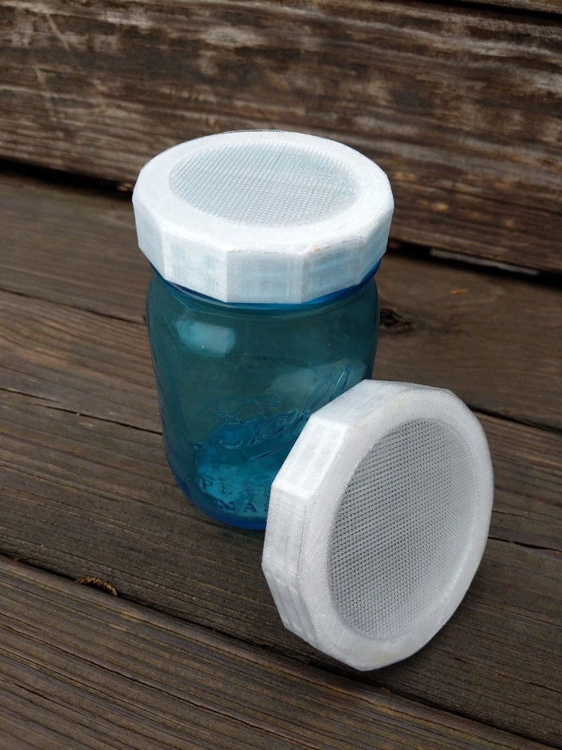 Sprouting Strainer Lid 3D Printed Standard / Wide Mason Jar Etsy